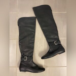 Cole Haan Nike Air Black Over the Knee Boots